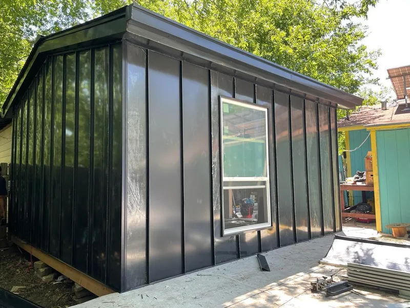 Black standing seam metal wall panels for Roof Inspection in Fort Knox