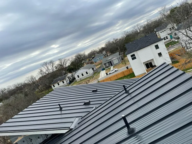 Standing seam metal roof panels with vents for Skylight Repair in Fort Knox